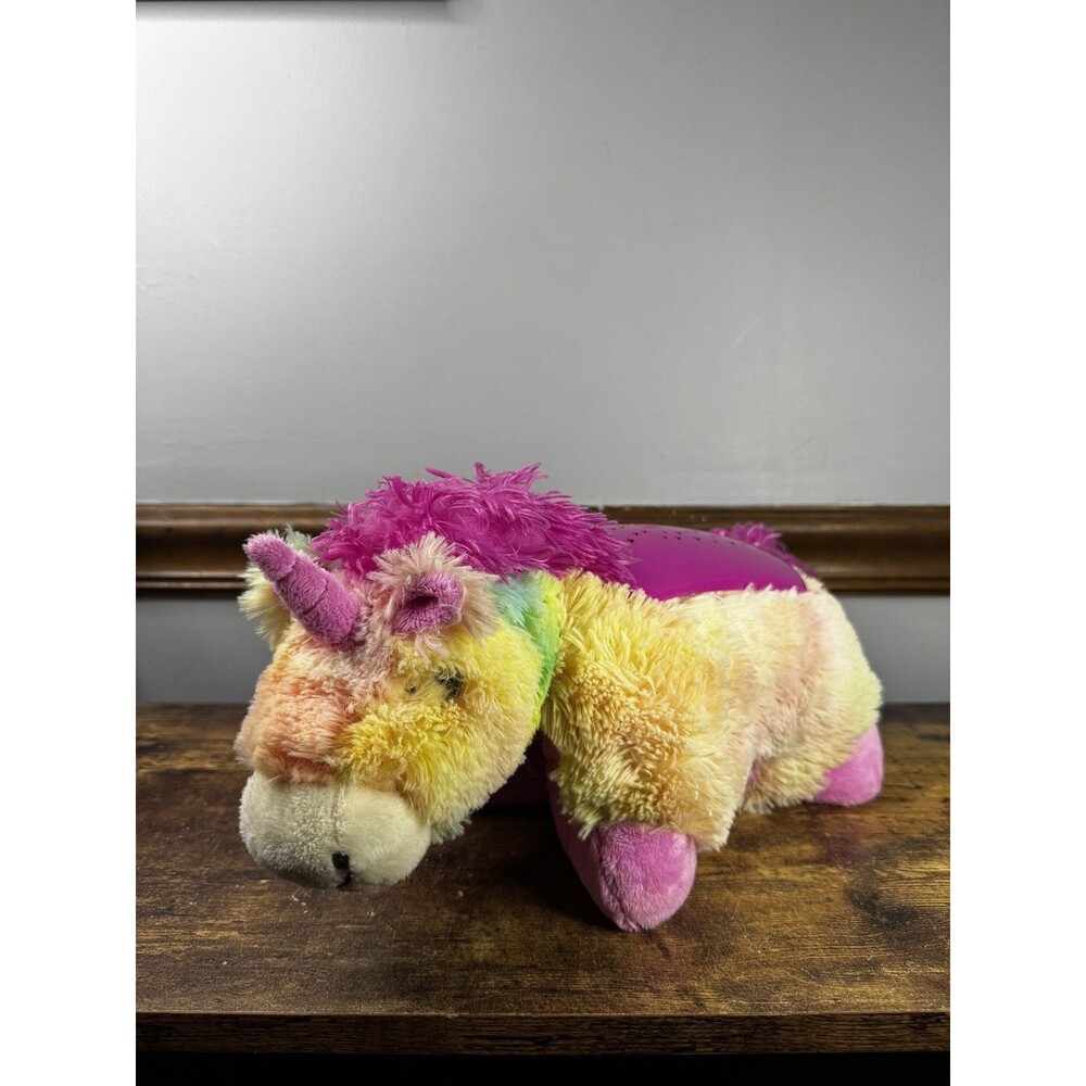 Pillow Pets DreamLites Rainbow Unicorn - Works!